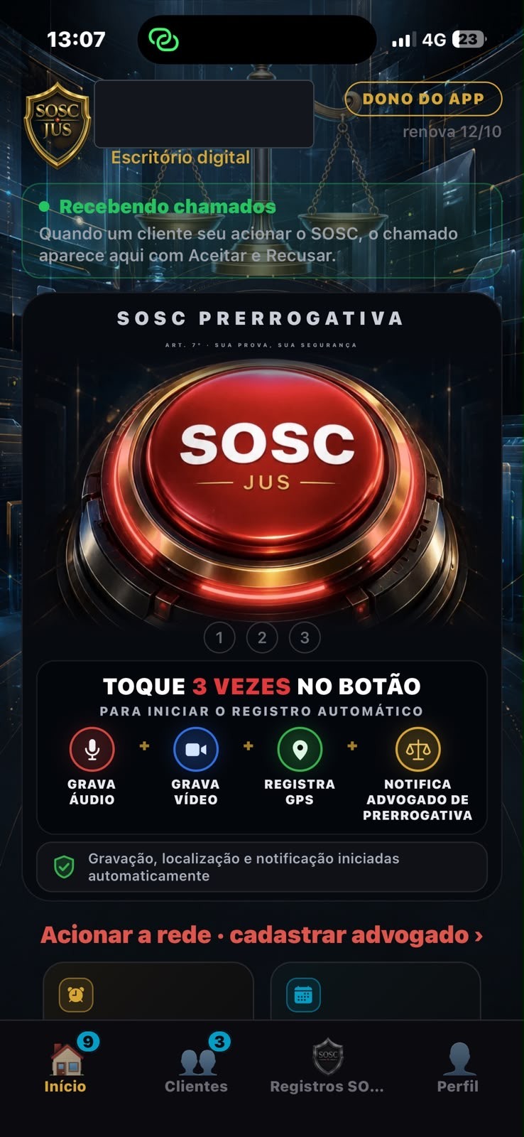 Chamado SOSC